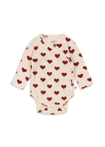 Konges Sløjd Minnie Newborn Body GOTS Amour Rouge